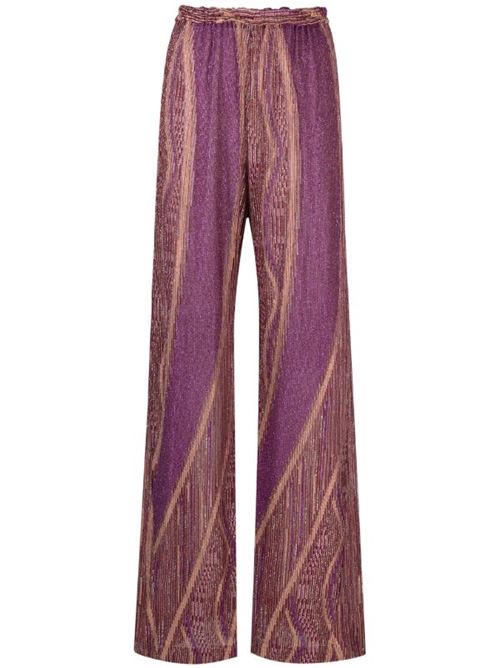 Raspberry pink/multicolour pants FORTE FORTE | 120934039